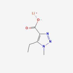 molecular formula C6H8LiN3O2 B13574527 lithium(1+)5-ethyl-1-methyl-1H-1,2,3-triazole-4-carboxylate 