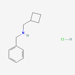 molecular formula C12H18ClN B13574533 Benzyl(cyclobutylmethyl)aminehydrochloride 