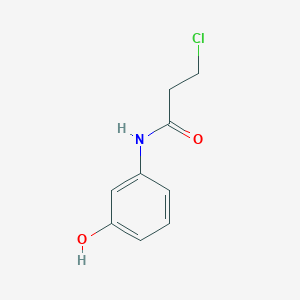 molecular formula C9H10ClNO2 B1357454 3-Chloro-N-(3-hydroxyphenyl)propanamide CAS No. 50297-40-0