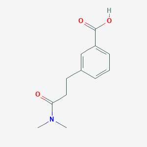 molecular formula C12H15NO3 B1357460 3-(3-(Dimethylamino)-3-oxopropyl)benzoic acid CAS No. 940099-04-7