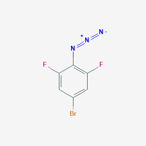 molecular formula C6H2BrF2N3 B13574631 2-Azido-5-bromo-1,3-difluorobenzene 