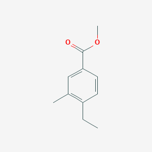 molecular formula C11H14O2 B13574671 Methyl 4-ethyl-3-methylbenzoate 