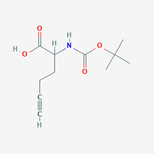 molecular formula C11H17NO4 B1357469 2-(Boc-amino)-5-hexynoic acid 