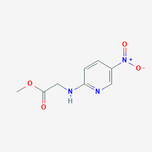 molecular formula C8H9N3O4 B13574707 Methyl 2-[(5-nitropyridin-2-yl)amino]acetate 