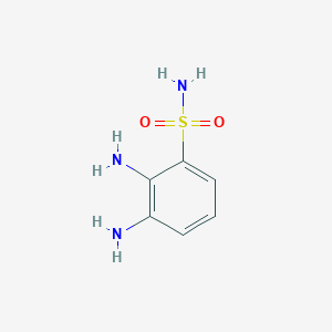 molecular formula C6H9N3O2S B1357471 2,3-Diaminobenzene-1-sulfonamide CAS No. 1378259-06-3