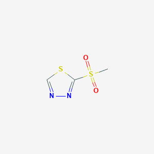 molecular formula C3H4N2O2S2 B13574717 2-Methanesulfonyl-1,3,4-thiadiazole 