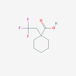 molecular formula C9H13F3O2 B13574767 1-(2,2,2-Trifluoroethyl)cyclohexane-1-carboxylic acid 