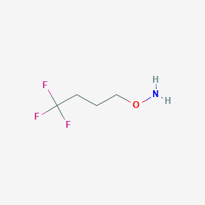 molecular formula C4H8F3NO B1357478 O-(4,4,4-三氟丁基)羟胺 CAS No. 780037-64-1