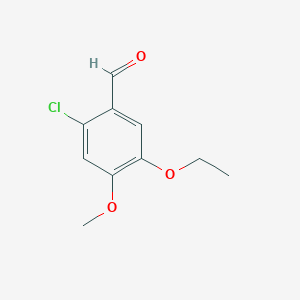 molecular formula C10H11ClO3 B1357483 2-Chloro-5-ethoxy-4-methoxybenzaldehyde CAS No. 827595-34-6