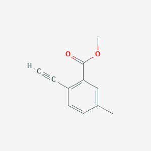 molecular formula C11H10O2 B13574833 Methyl2-ethynyl-5-methylbenzoate 