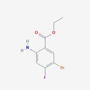 molecular formula C9H9BrFNO2 B13574892 Ethyl 2-amino-5-bromo-4-fluorobenzoate 