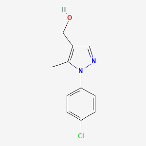 molecular formula C11H11ClN2O B1357491 (1-(4-Chlorophenyl)-5-methyl-1H-pyrazol-4-yl)methanol CAS No. 169547-88-0