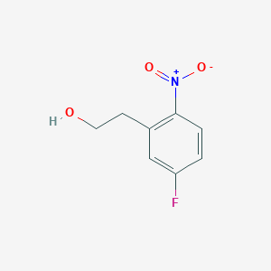 molecular formula C8H8FNO3 B13574917 2-(5-Fluoro-2-nitrophenyl)ethan-1-ol 