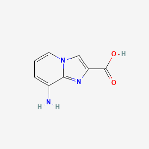 molecular formula C8H7N3O2 B1357494 8-Aminoimidazo[1,2-a]pyridine-2-carboxylic acid CAS No. 1216646-58-0