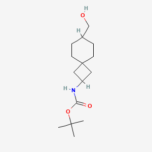molecular formula C15H27NO3 B13574984 tert-Butyl (7-(hydroxymethyl)spiro[3.5]nonan-2-yl)carbamate 