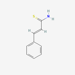 molecular formula C9H9NS B13574990 3-Phenylprop-2-enethioamide 