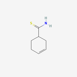 molecular formula C7H11NS B13575202 3-Cyclohexene-1-carbothioamide CAS No. 64011-70-7