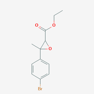 molecular formula C12H13BrO3 B13575302 Ethyl 3-(4-bromophenyl)-3-methyloxirane-2-carboxylate 