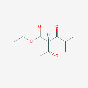 molecular formula C10H16O4 B13575304 Ethyl 2-acetyl-4-methyl-3-oxopentanoate 