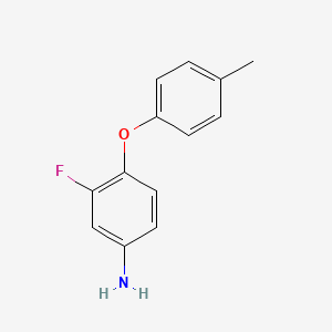 molecular formula C13H12FNO B1357535 3-Fluoro-4-(p-tolyloxy)aniline CAS No. 83660-65-5