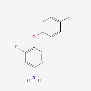 molecular formula C13H12FNO B1357535 3-Fluoro-4-(4-methylphenoxy)aniline CAS No. 83660-65-5