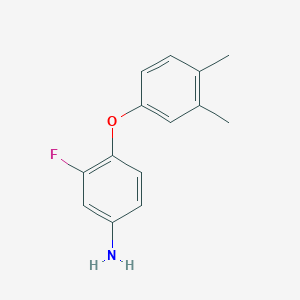 B1357537 4-(3,4-Dimethylphenoxy)-3-fluoroaniline CAS No. 937597-99-4
