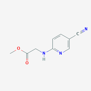 molecular formula C9H9N3O2 B13575377 Methyl (5-cyanopyridin-2-yl)glycinate 