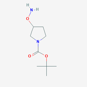molecular formula C9H18N2O3 B1357547 Tert-butyl 3-(aminooxy)pyrrolidine-1-carboxylate 