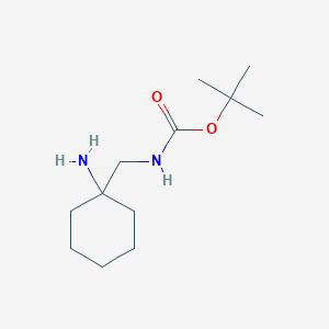 molecular formula C12H24N2O2 B1357556 Tert-butyl N-[(1-aminocyclohexyl)methyl]carbamate CAS No. 1352999-04-2