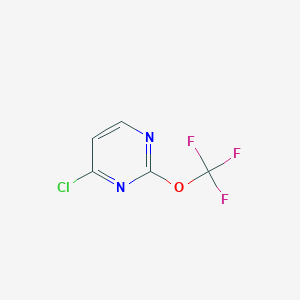 molecular formula C5H2ClF3N2O B1357562 4-Chloro-2-(trifluoromethoxy)pyrimidine CAS No. 1261494-46-5