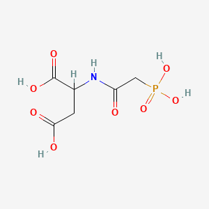 molecular formula C6H10NO8P B13575667 N-(Phosphonoacetyl)aspartic acid CAS No. 76338-95-9