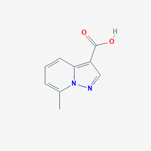 molecular formula C9H8N2O2 B1357574 7-Methylpyrazolo[1,5-a]pyridine-3-carboxylic acid CAS No. 16205-47-3