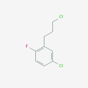 molecular formula C9H9Cl2F B13575753 1-Chloro-3-(3-chloropropyl)-4-fluorobenzene 
