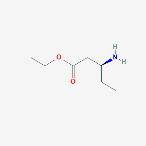 molecular formula C7H15NO2 B13575768 (S)-3-Aminovaleric acid ethyl ester CAS No. 470707-09-6