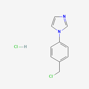 molecular formula C10H10Cl2N2 B1357581 1-(4-(Chloromethyl)phenyl)-1H-imidazole hydrochloride CAS No. 86718-09-4