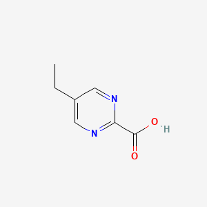molecular formula C7H8N2O2 B1357583 5-Ethylpyrimidine-2-carboxylic acid 