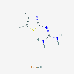 molecular formula C6H11BrN4S B1357587 1-(4,5-Dimethylthiazol-2-yl)guanidine hydrobromide CAS No. 85207-84-7