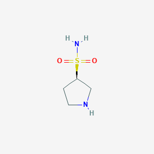 molecular formula C4H10N2O2S B13575871 (R)-Pyrrolidine-3-sulfonamide 