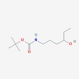 molecular formula C11H23NO3 B13575929 tert-Butyl (4-hydroxyhexyl)carbamate 