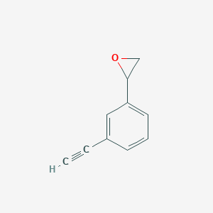molecular formula C10H8O B13575967 2-(3-Ethynylphenyl)oxirane 