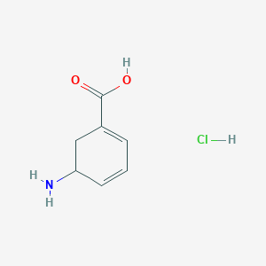 molecular formula C7H10ClNO2 B013576 3-Amino-2,3-dihydrobenzoic acid hydrochloride CAS No. 59556-17-1