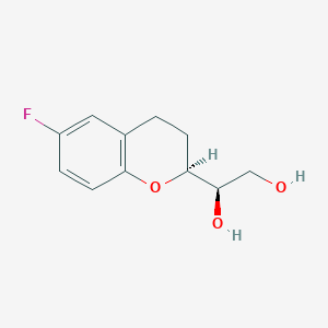 molecular formula C11H13FO3 B135760 (1'R,2S)-2-(1',2'-Dihydroxyethyl)-6-fluorochromane CAS No. 303176-39-8