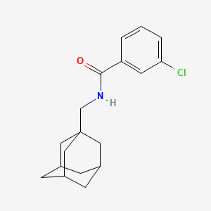 molecular formula C18H22ClNO B13576022 N-[(adamantan-1-yl)methyl]-3-chlorobenzamide 