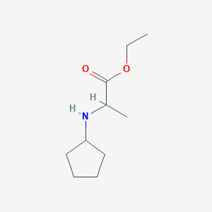 molecular formula C10H19NO2 B13576036 Ethyl cyclopentylalaninate 