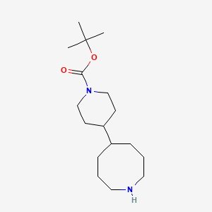 molecular formula C17H32N2O2 B13576109 Tert-butyl 4-(azocan-5-yl)piperidine-1-carboxylate 