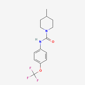 molecular formula C14H17F3N2O2 B13576236 4-methyl-N-(4-(trifluoromethoxy)phenyl)piperidine-1-carboxamide 