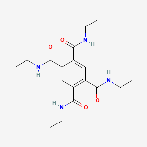 molecular formula C18H26N4O4 B13576239 N1,N2,N4,N5-tetraethylbenzene-1,2,4,5-tetracarboxamide 