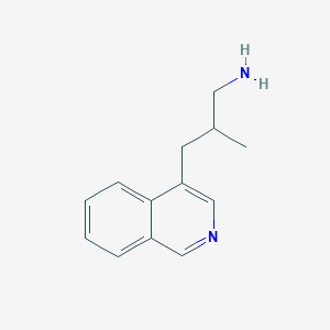 molecular formula C13H16N2 B13576289 3-(Isoquinolin-4-yl)-2-methylpropan-1-amine 