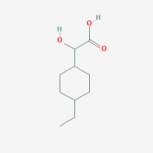 molecular formula C10H18O3 B13576317 2-(4-Ethylcyclohexyl)-2-hydroxyacetic acid 