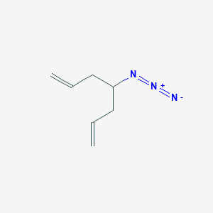 molecular formula C7H11N3 B13576324 4-Azidohepta-1,6-diene 